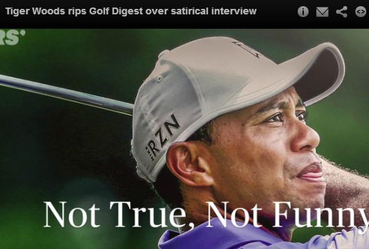 VIDEO: Tiger Woods Slams Golf Writer Over ‘Faked’ Interview
